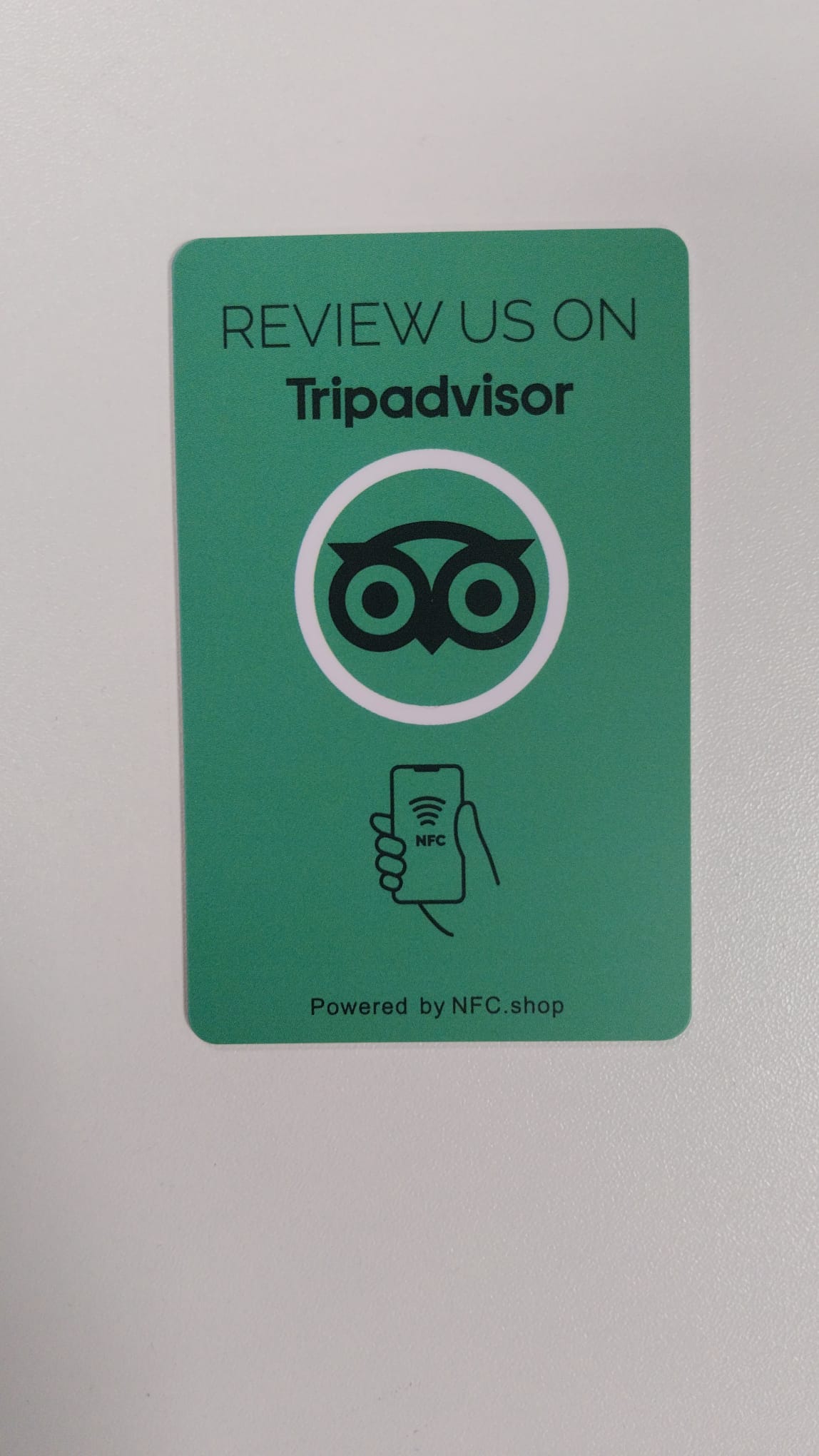 3 Tripadvisor review kaarten - Onze chip opent jouw Tripadvisor pagina.