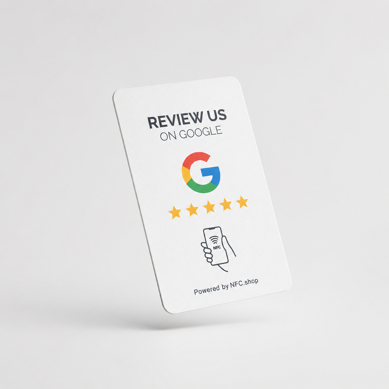 Google review kaart- Onze chip opent jouw Google Review pagina.