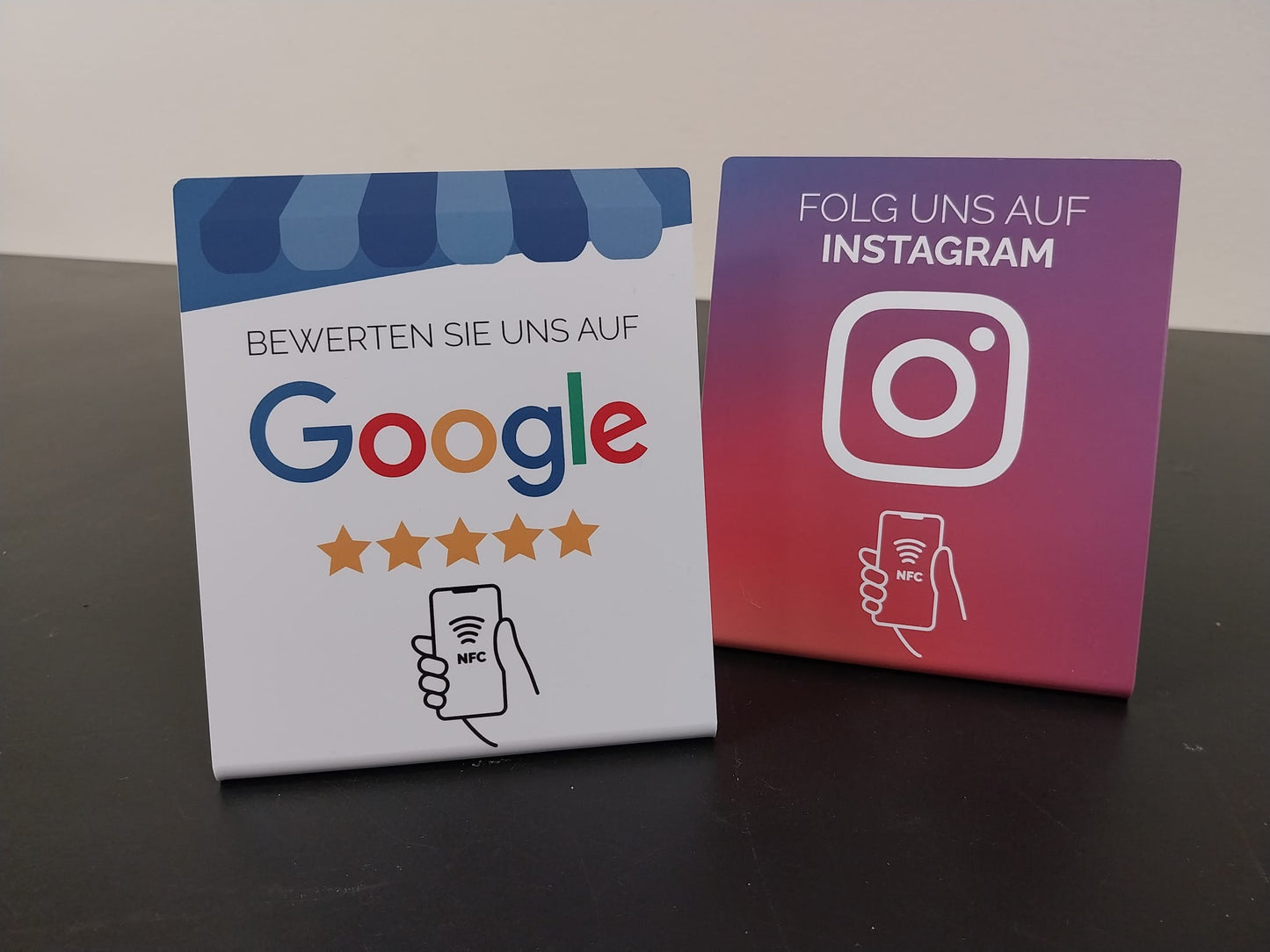 Telefoonbordjes - Duo Google en Instagram