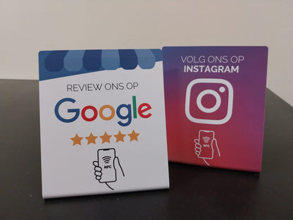 Telefoonbordjes - Duo Google en Instagram