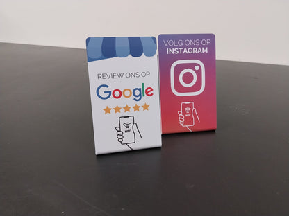 Telefoonbordjes - Duo Google en Instagram