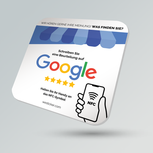 Beurteilung auf Google - Nu tijdelijk met 2 gratis Google review kaartjes erbij!! Acryl NFC display (Deutsch)