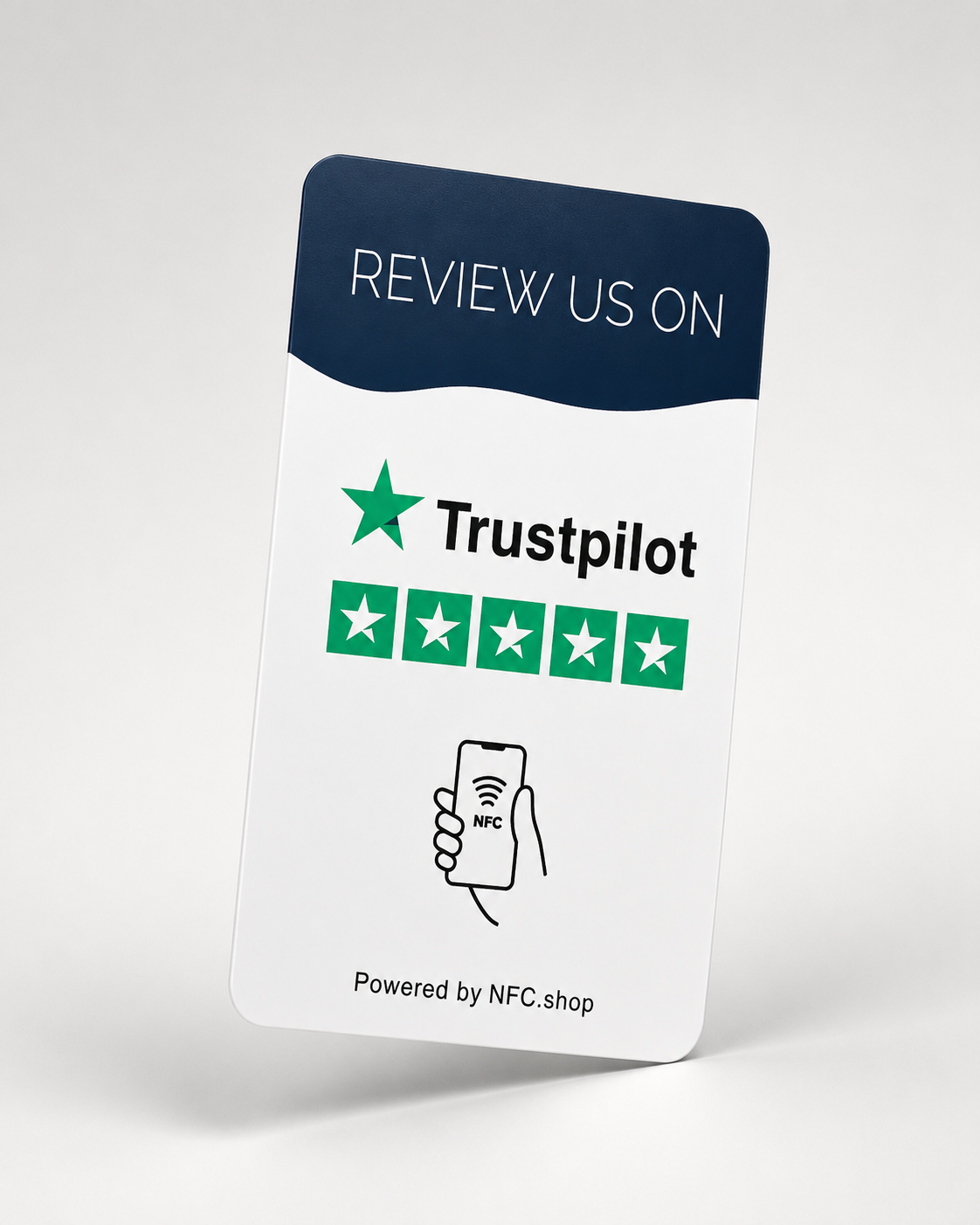 Trustpilot review kaart - Onze chip opent jouw Trustpilot pagina.