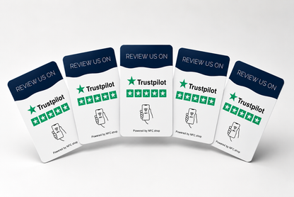 Trustpilot review kaart - Onze chip opent jouw Trustpilot pagina.