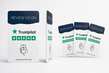 Trustpilot review kaart - Onze chip opent jouw Trustpilot pagina.