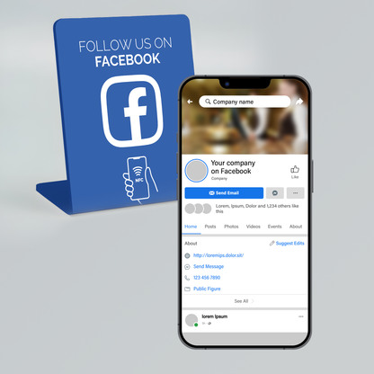 Facebook 'Follow us' Display (breed) (English)