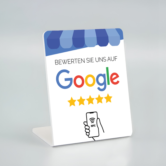 Google review display - Nu tijdelijk met 2 gratis Google review kaartjes erbij!! (breed) (Deutsch)