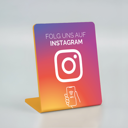 Instagram 'FOLG UNS' Display (breed) (Deutsch)