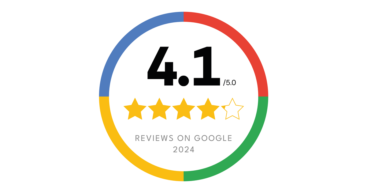 Budget Google review sticker