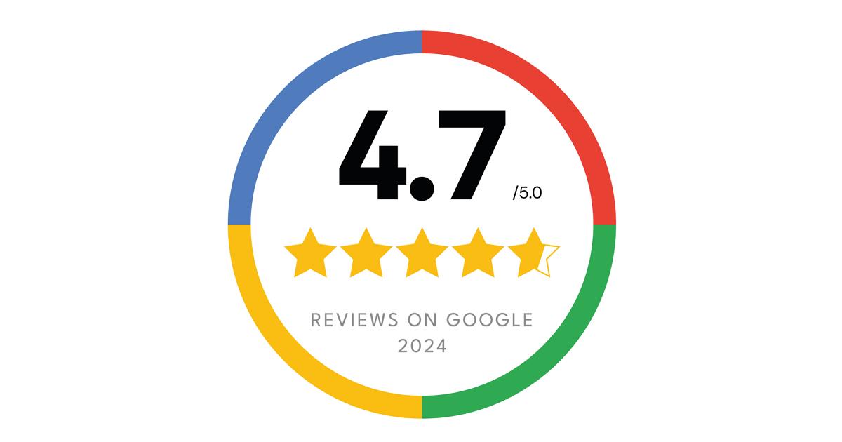 Budget Google review sticker