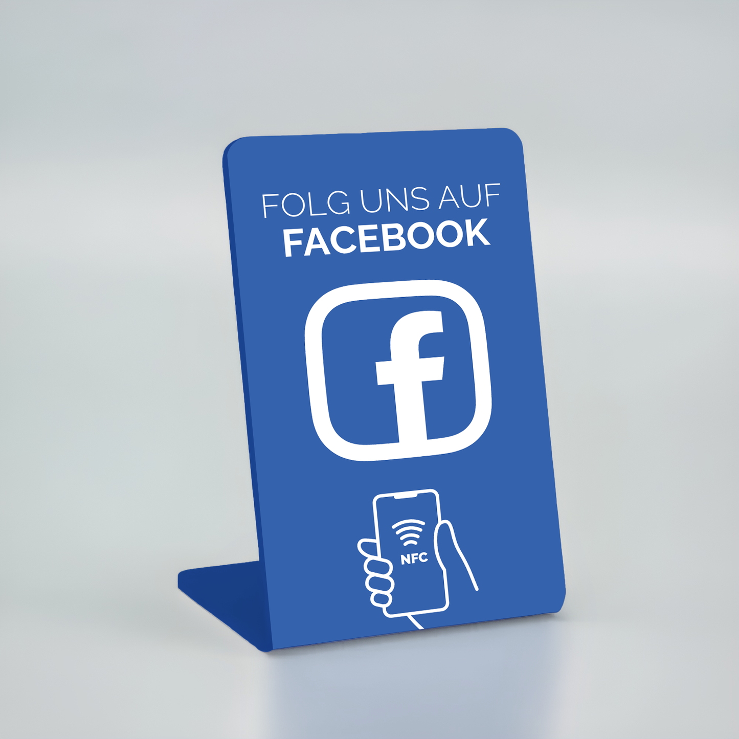 Facebook 'FOLG UNS' Display (Deutsch)