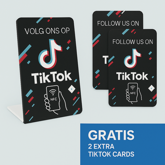 Telefoonbordje - Nu met 2 gratis Tiktok kaartjes! Onze chip opent jouw TikTok pagina